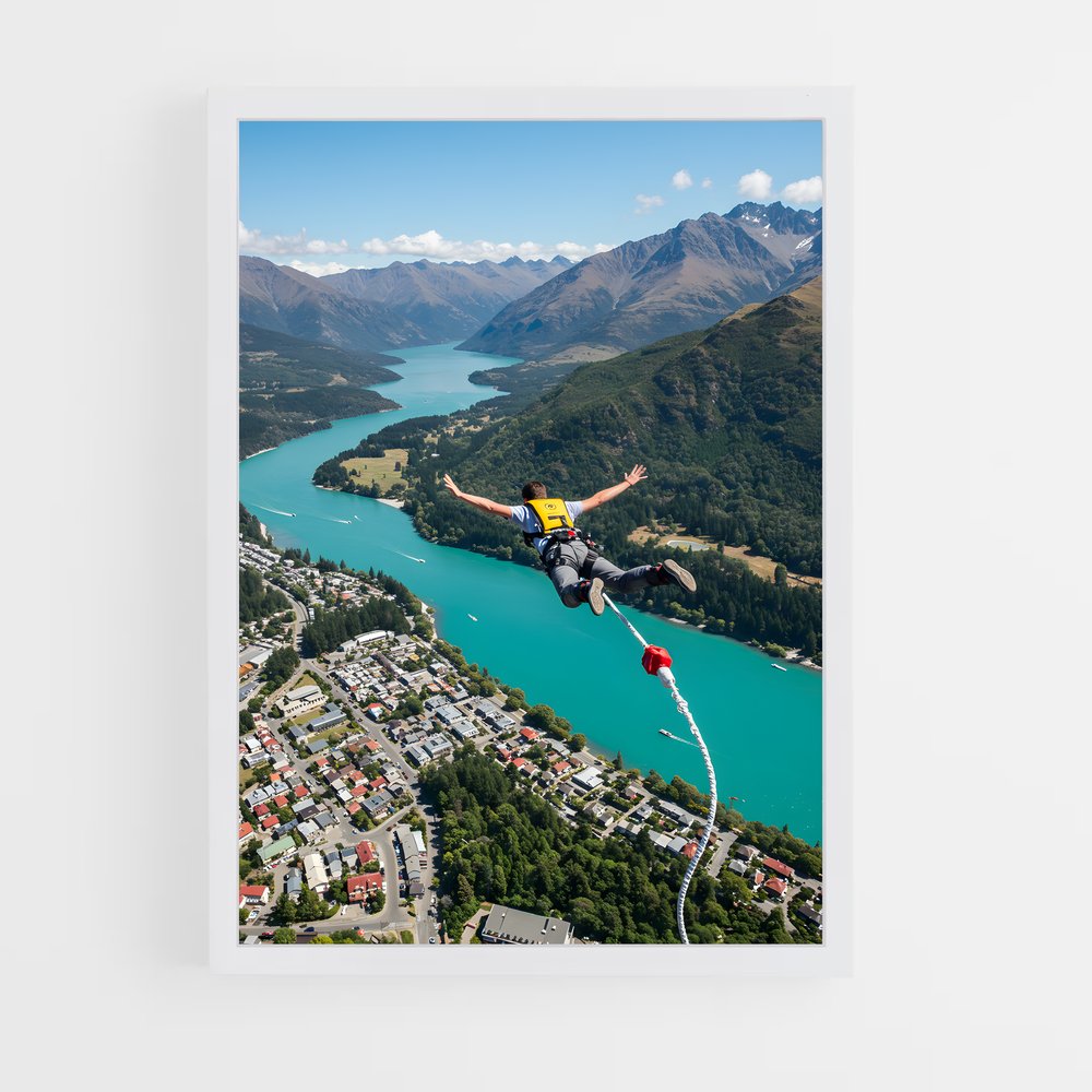 Poster Bungee jumping – affiche Saut à l’élastique (vue 3)
